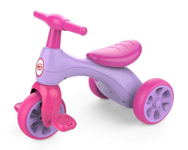 Triciclo con pedal rosa Bex