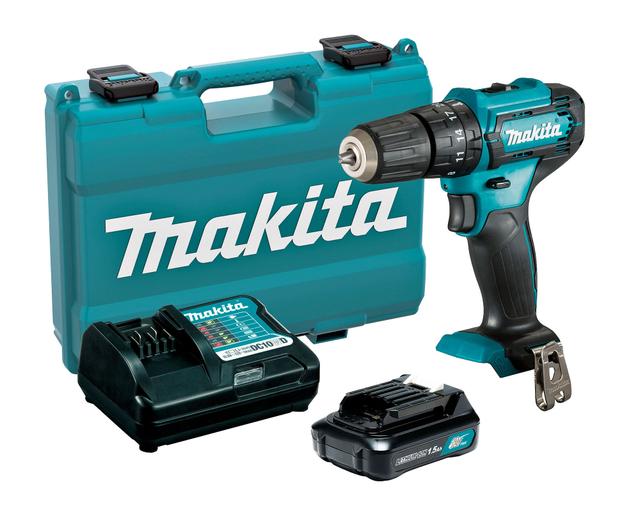 Makita - Taladro percutor inalámbrico 12V 10mm HP333D + 1 batería 1,5 Ah  Makita