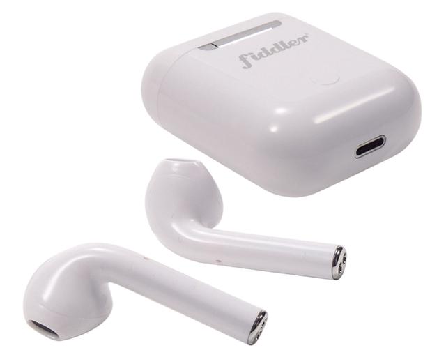 Audífonos Bluetooth inalámbrico Mini Pods blanco Fiddler