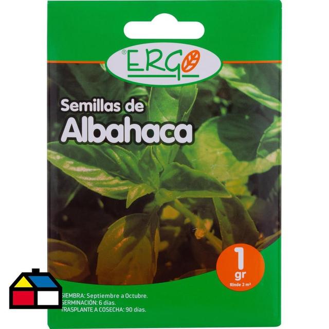 Semilla albahaca Ergo 1 gr sachet