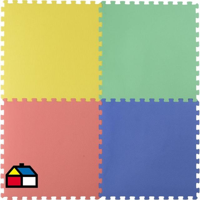 Alfombra Puzzle Colores 60x60 cm 4 piezas