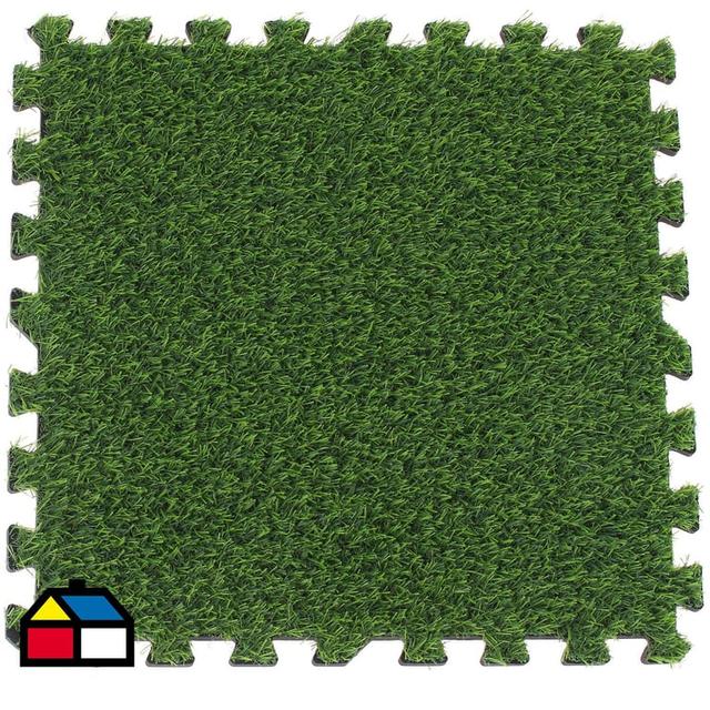 Alfombra Puzzle Pasto 50x50 cm verde