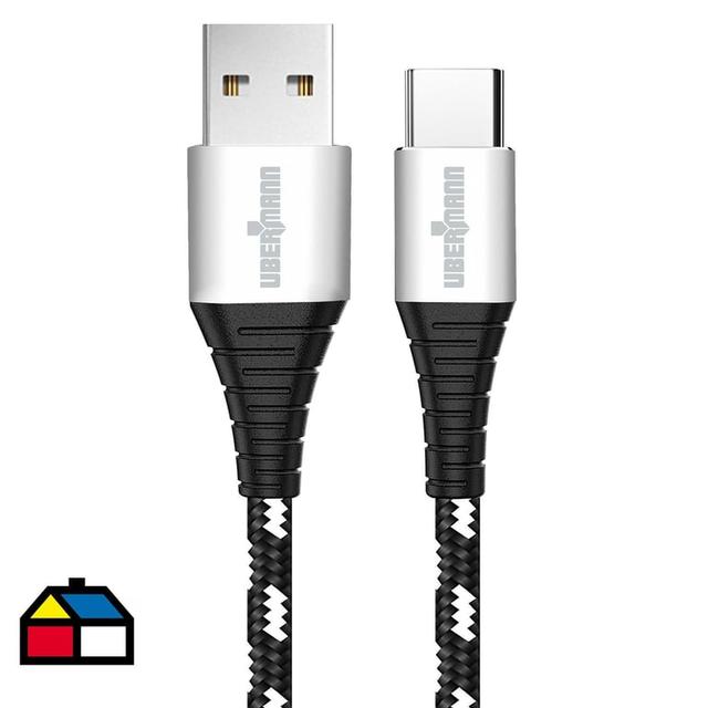 Cable carga rápida USB a Tipo C hecho con Kevlar 2 mts