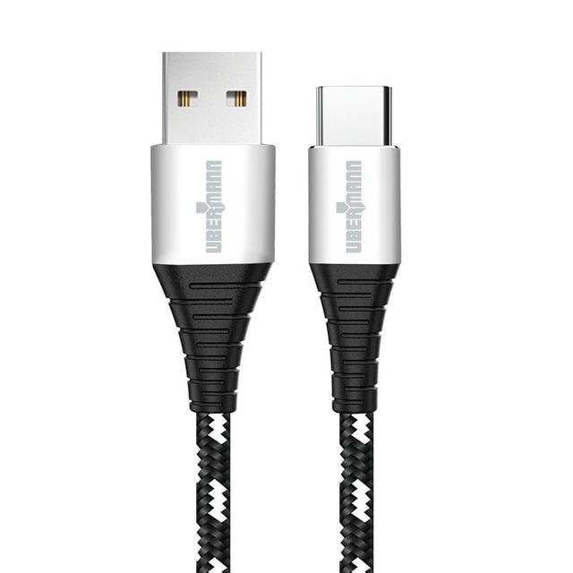 Cable carga rápida USB a tipo C hecho con Kevlar