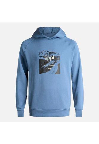 Poleron Hombre Insigne Hoody Sweatshirt Front Print Azul Grisaceo Lippi Lippi