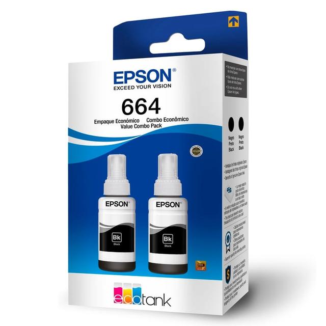 Pack Botellas Epson T664 2 Negro