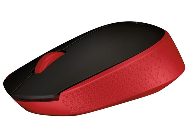 Mouse Logitech Inalámbrico M170 Rojo