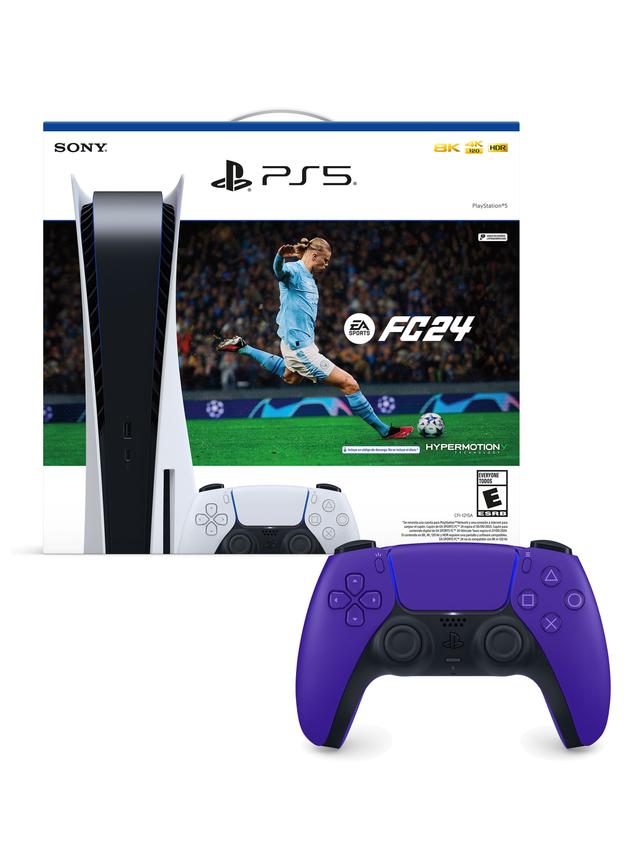 Consola PS5 + EA Sports FC 24 + Control Dualsense Galactic Purple