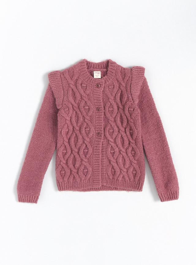 Sweater Abotonado con Diseño, Vuelos y Botones