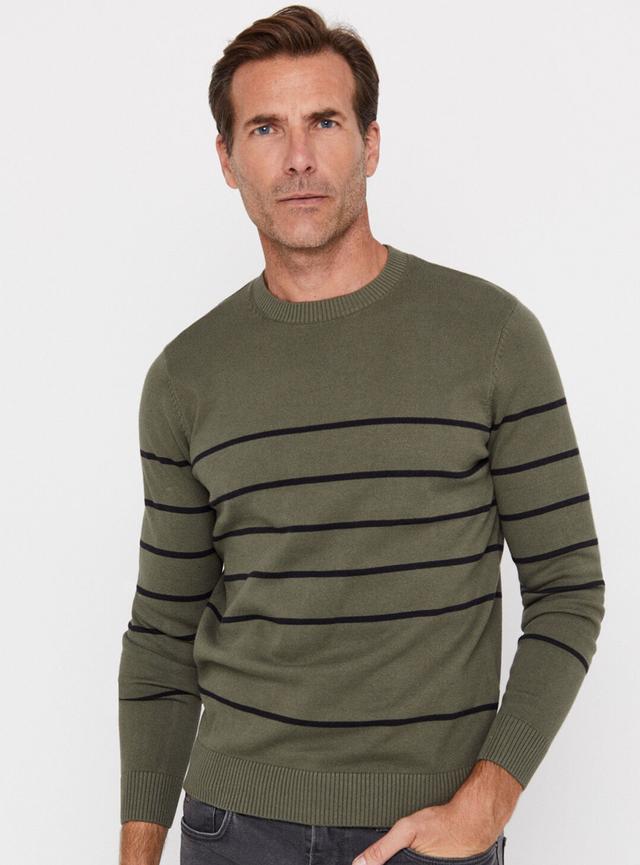 Sweater Cuello Caja Rayas