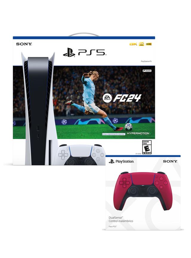 Consola PS5 + EA Sports FC 24 + Control Dualsense Cosmic Red