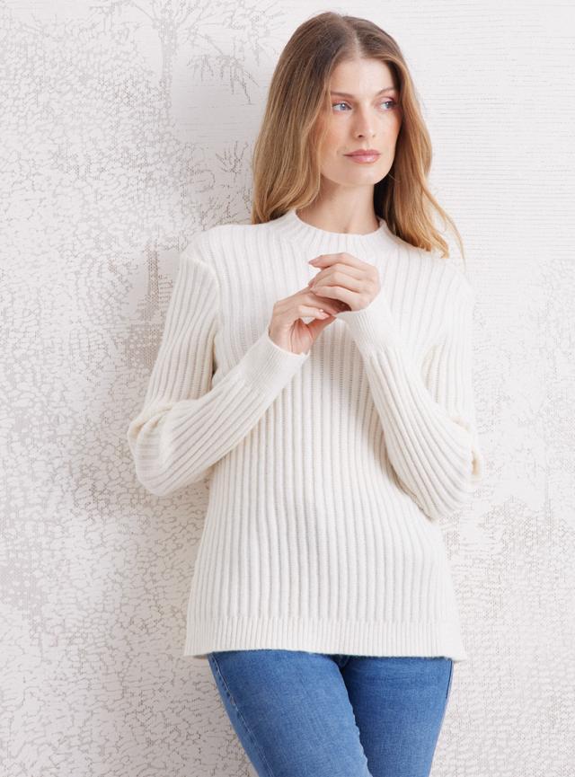 Sweater Cuello Alto Con Textura