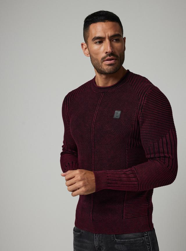 Sweater Multi Punto Lavado Bicolor