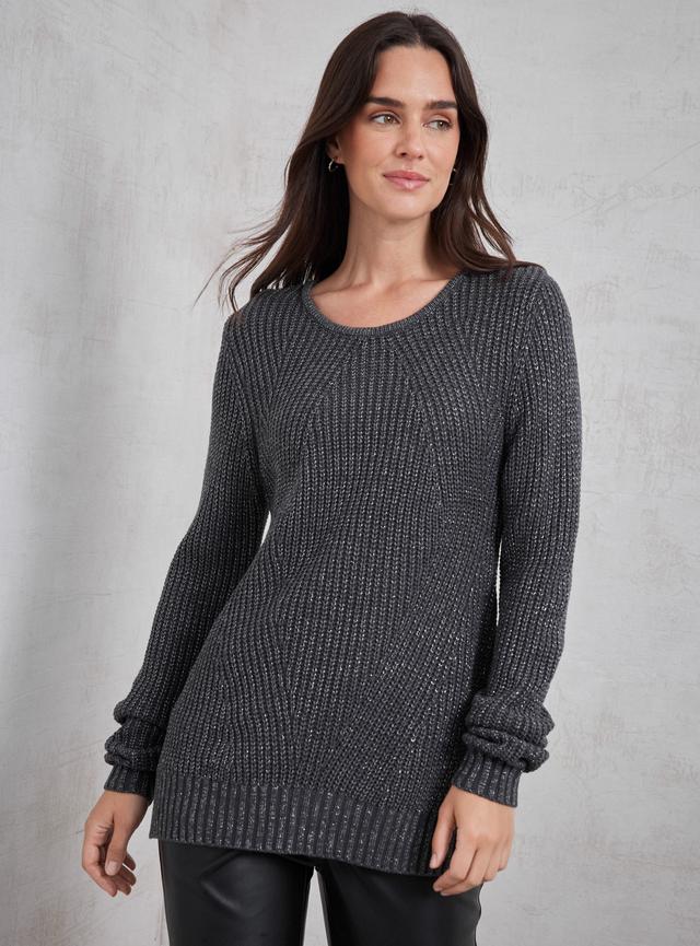 Sweater Tejido Con Lurex