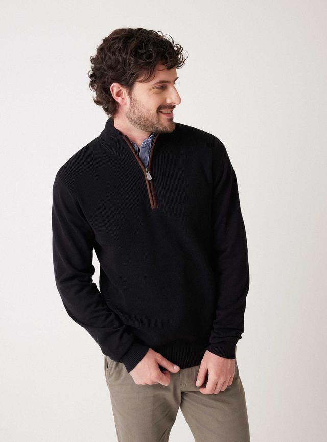 Sweater Basic Cierre Medio