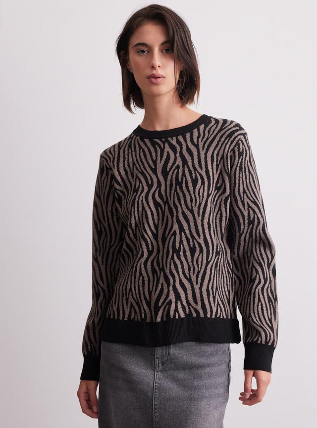 Sweater Cuello Redondo Diseño Jacquard
