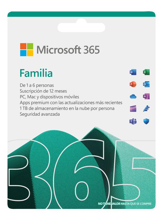 Licencia Microsoft Office 365 Family