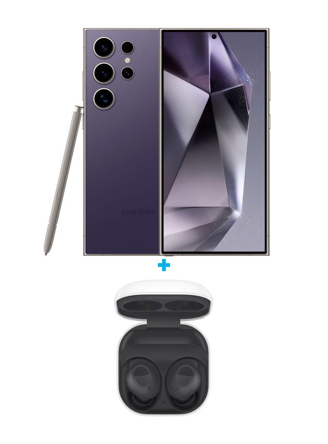 Samsung - Smartphone Galaxy S24 Ultra 512GB Titanio Violet + Galaxy Buds FE  Gray